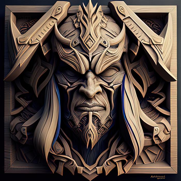 3D модель Святой Артас Менетил Warcraft World of Warcraft (STL)